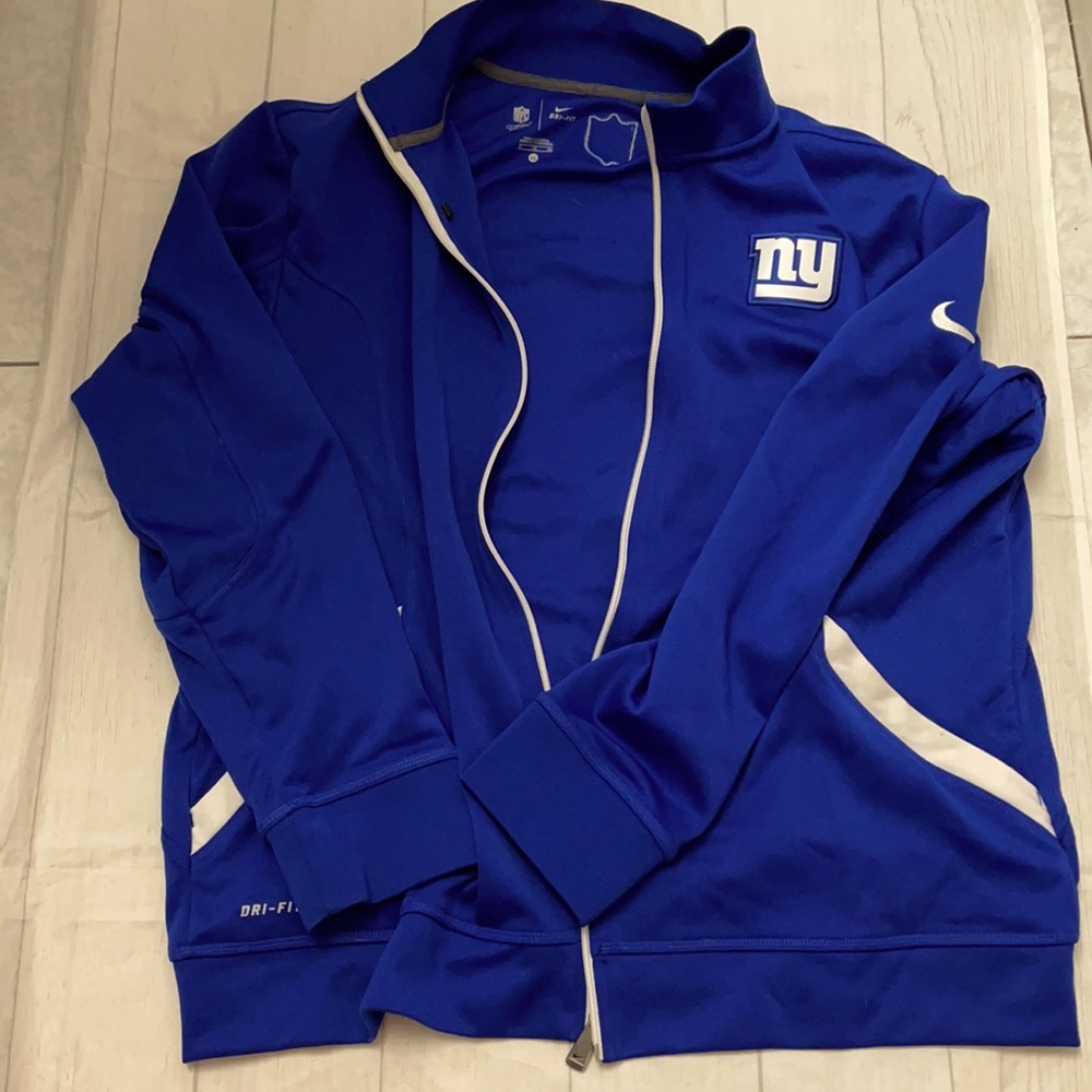 Nike EUC Giants NFL light weight zip up jacket